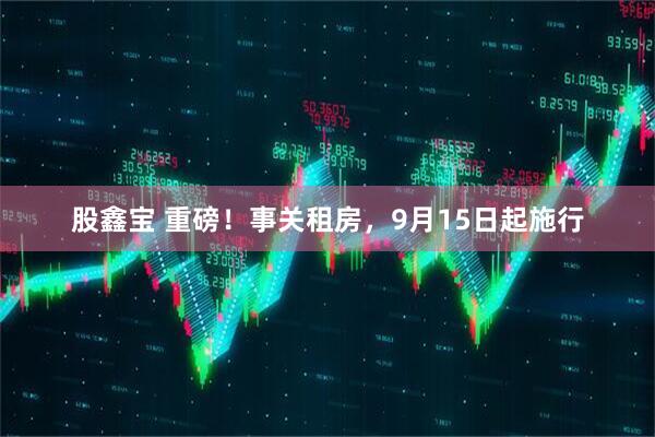 股鑫宝 重磅！事关租房，9月15日起施行